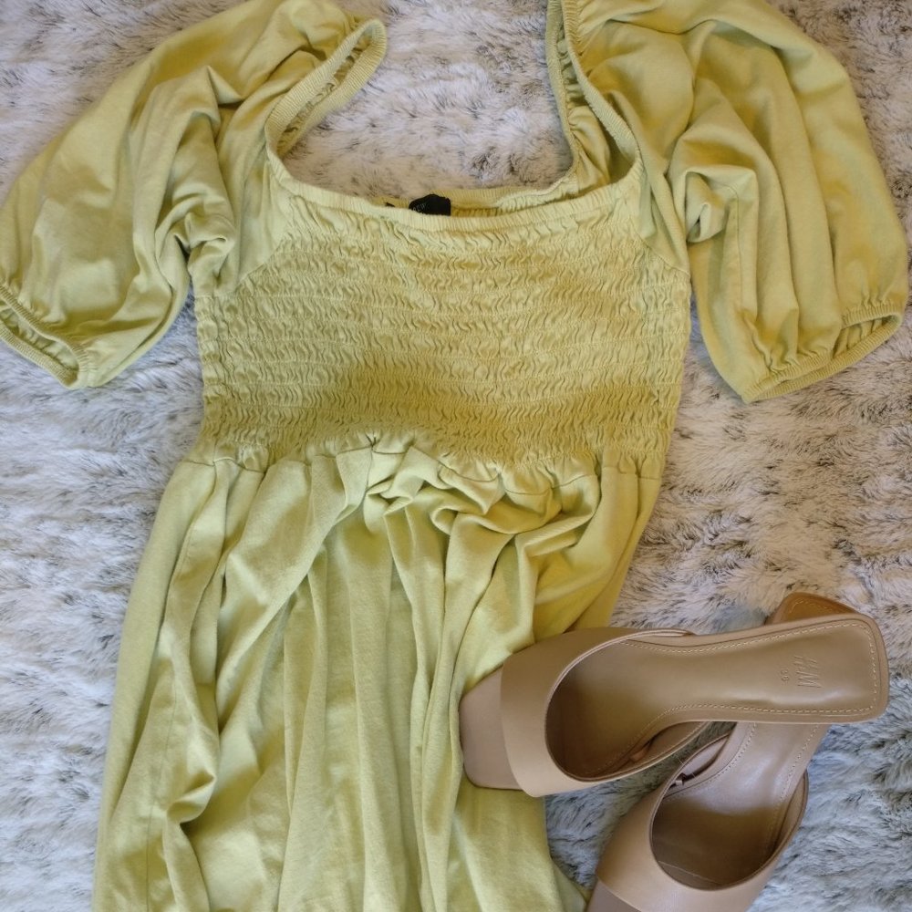 J. Crew Smocked Mini Dress - XS